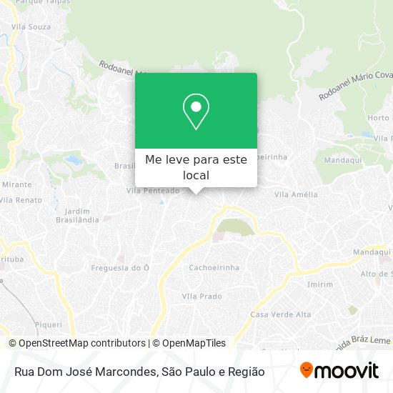 Rua Dom José Marcondes mapa