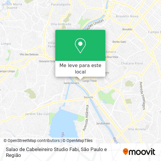 Salao de Cabeleireiro Studio Fabi mapa