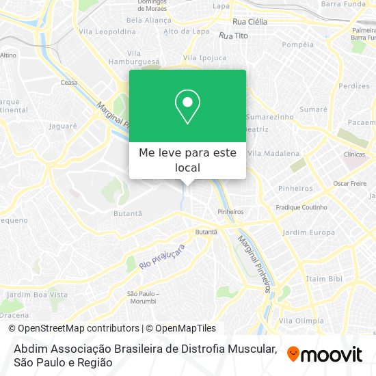 Abdim Associação Brasileira de Distrofia Muscular mapa