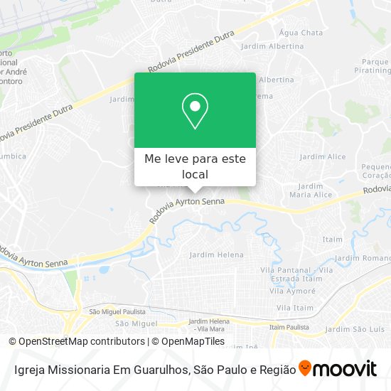 Igreja Missionaria Em Guarulhos mapa
