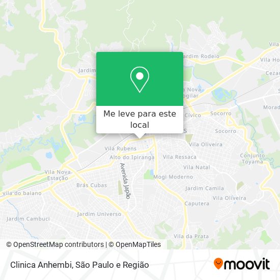 Clinica Anhembi mapa