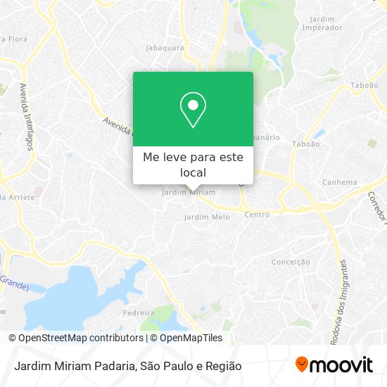 Jardim Miriam Padaria mapa