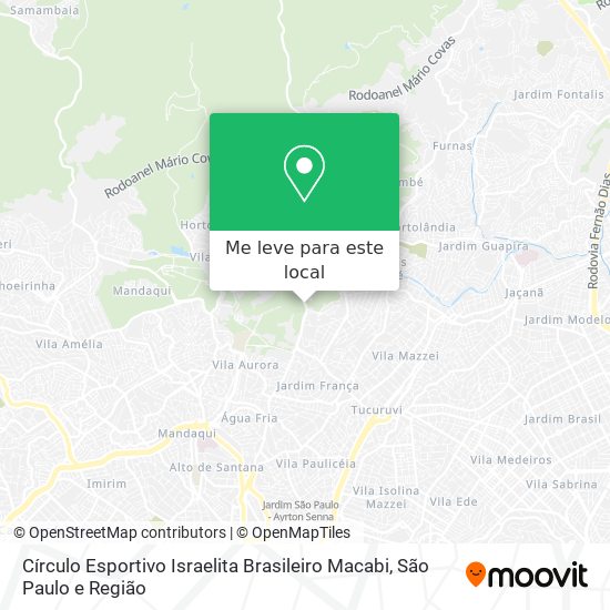Círculo Esportivo Israelita Brasileiro Macabi mapa