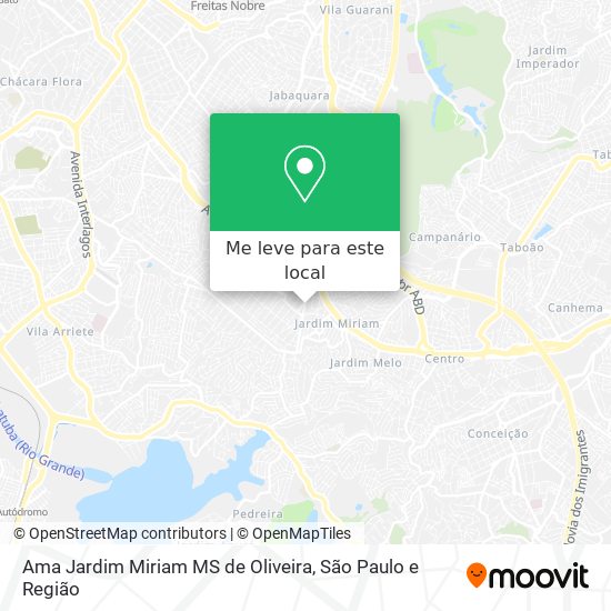 Ama Jardim Miriam MS de Oliveira mapa