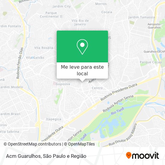 Acm Guarulhos mapa