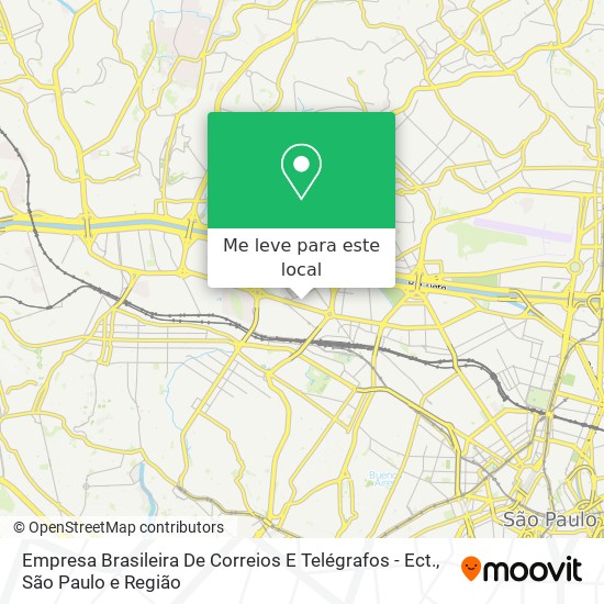 Empresa Brasileira De Correios E Telégrafos - Ect. mapa