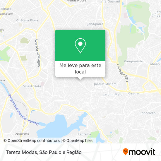 Tereza Modas mapa