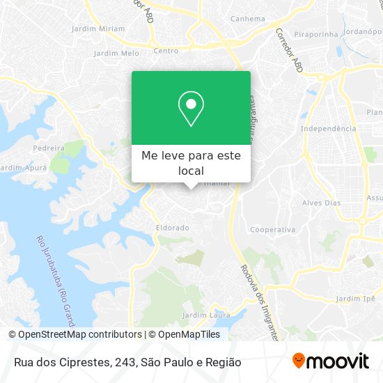 Rua dos Ciprestes, 243 mapa