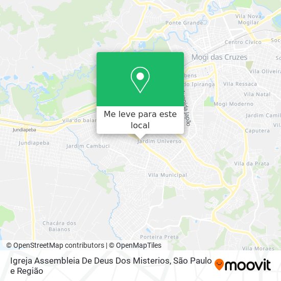 Igreja Assembleia De Deus Dos Misterios mapa
