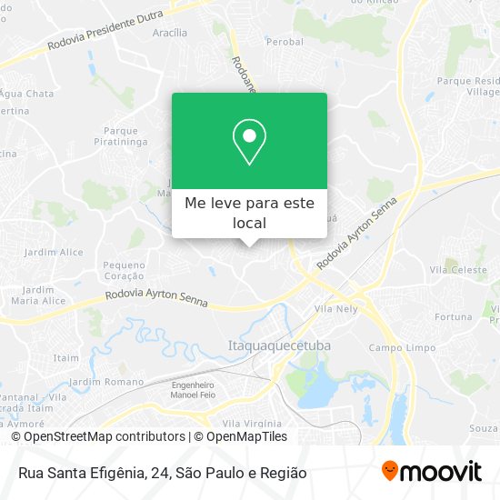 Rua Santa Efigênia, 24 mapa