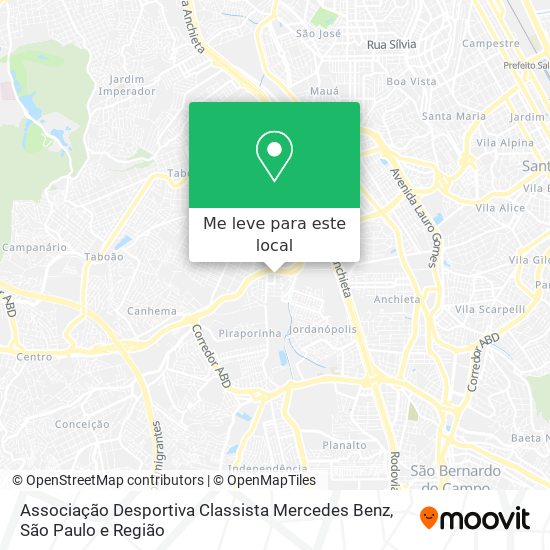 Associação Desportiva Classista Mercedes Benz mapa