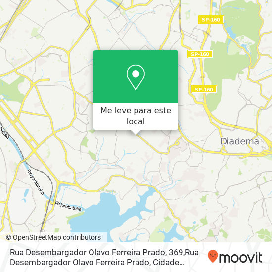 Rua Desembargador Olavo Ferreira Prado, 369,Rua Desembargador Olavo Ferreira Prado, Cidade Ademar São Paulo-SP mapa
