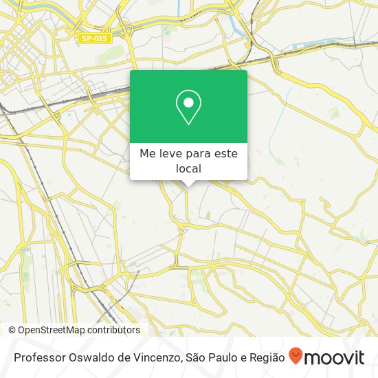 Professor Oswaldo de Vincenzo, Rua Bom Jesus Água Rasa São Paulo-SP 03344-000 mapa