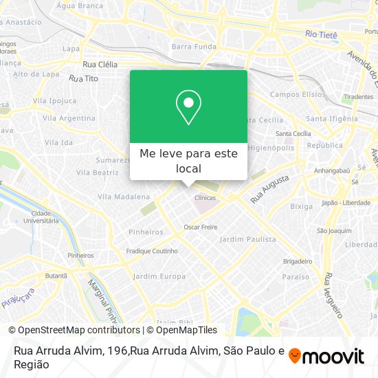 Rua Arruda Alvim, 196,Rua Arruda Alvim mapa