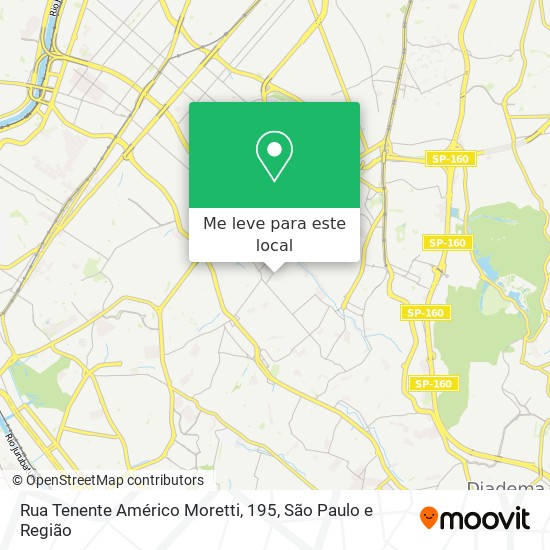 Rua Tenente Américo Moretti, 195 mapa