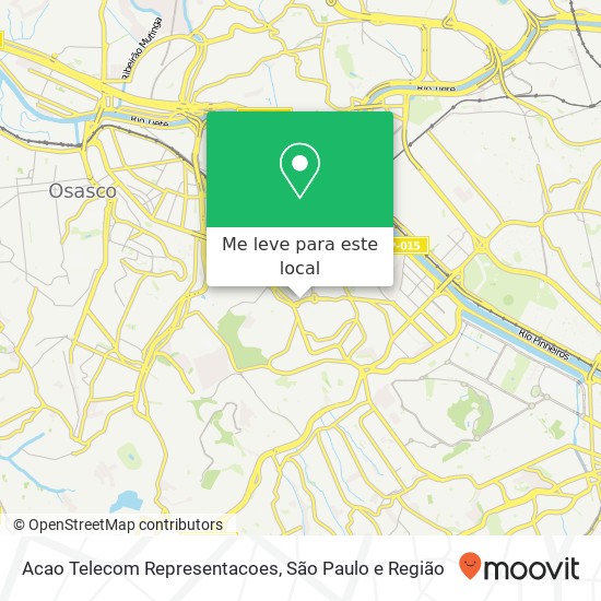 Acao Telecom Representacoes, Avenida Leão Machado, 100 Jaguaré São Paulo-SP 05328-020 mapa