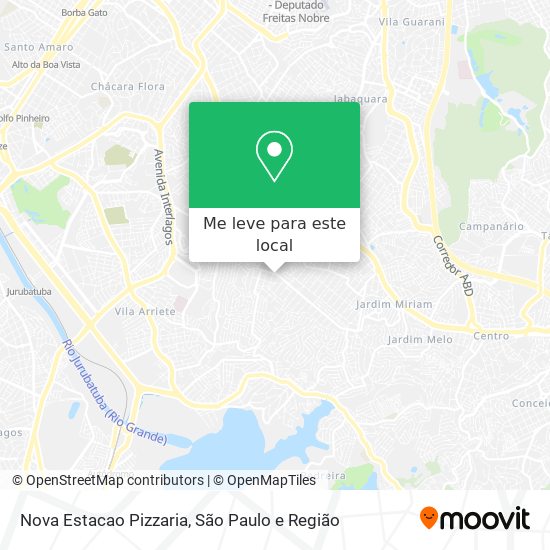 Nova Estacao Pizzaria mapa