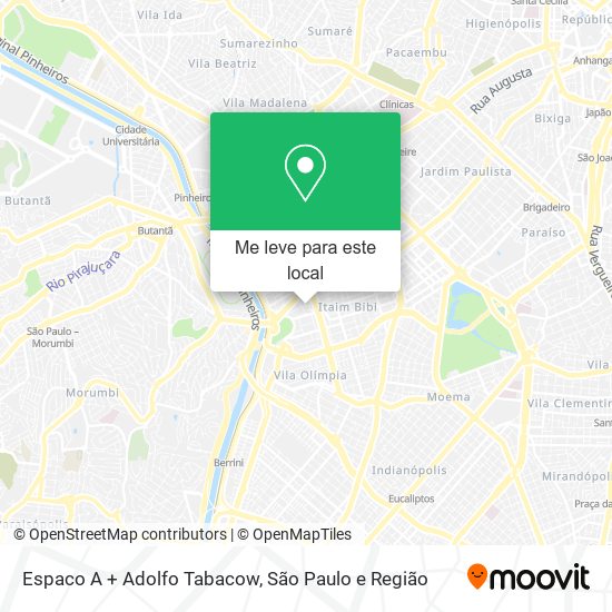 Espaco A + Adolfo Tabacow mapa