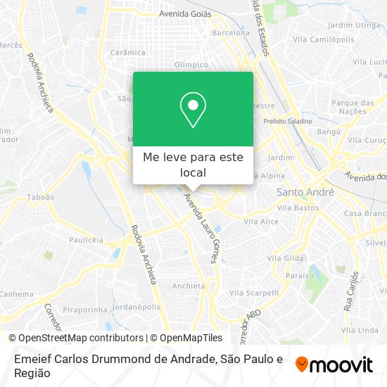 Emeief Carlos Drummond de Andrade mapa