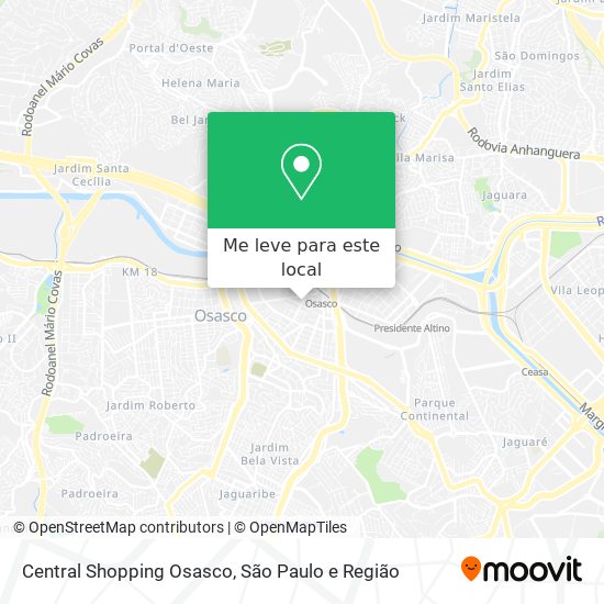 Central Shopping Osasco mapa