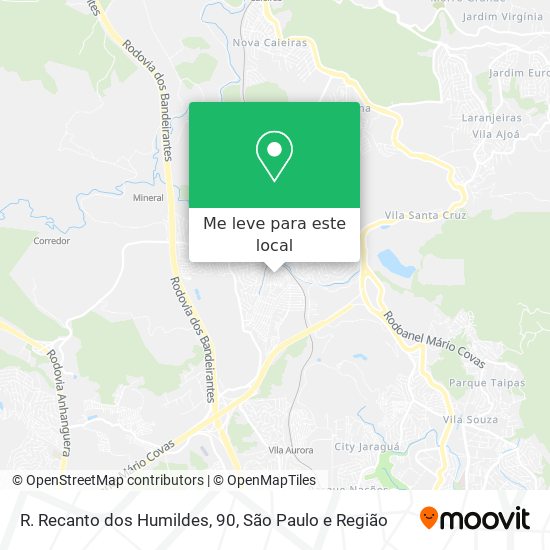 R. Recanto dos Humildes, 90 mapa