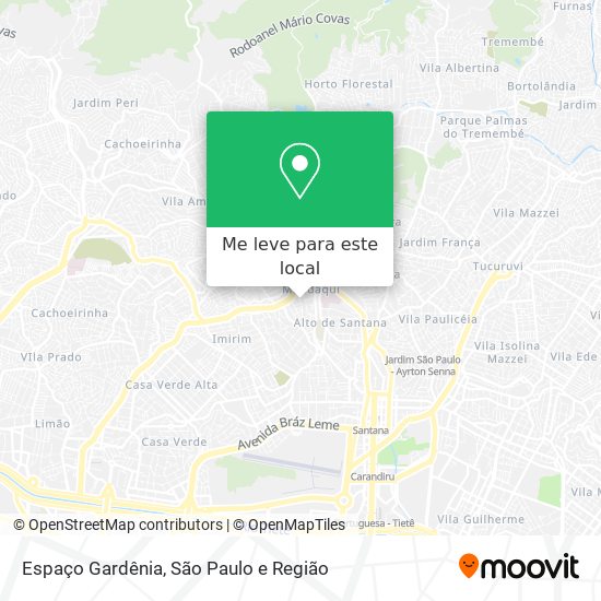 Espaço Gardênia mapa