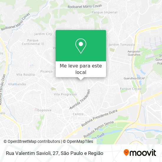 Rua Valentim Savioli, 27 mapa