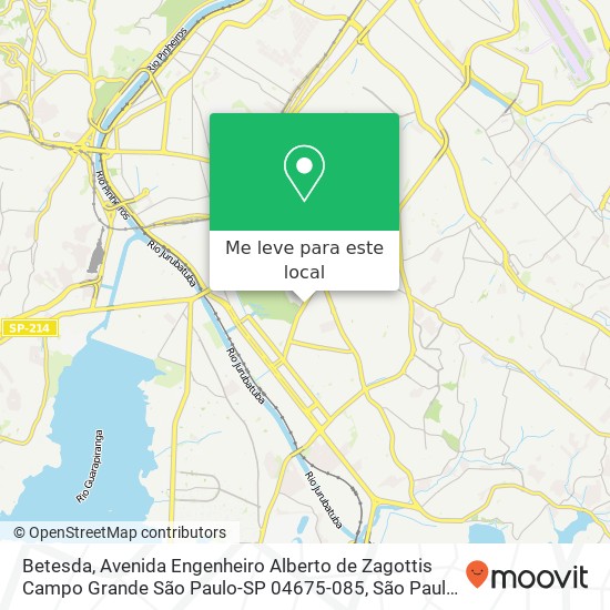Betesda, Avenida Engenheiro Alberto de Zagottis Campo Grande São Paulo-SP 04675-085 mapa