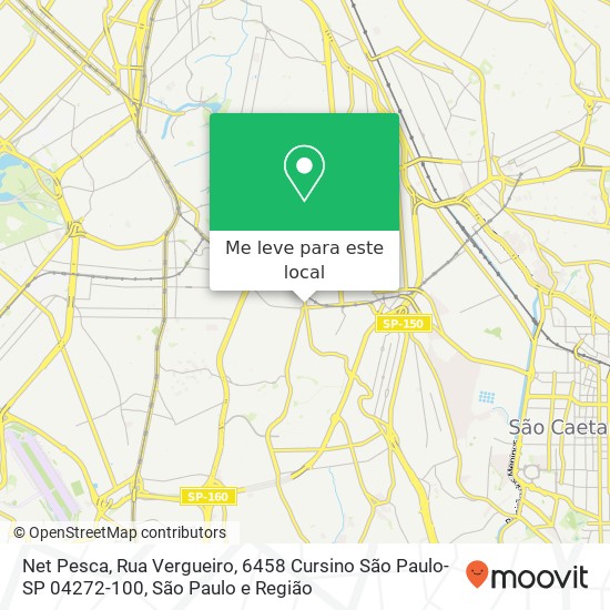 Net Pesca, Rua Vergueiro, 6458 Cursino São Paulo-SP 04272-100 mapa