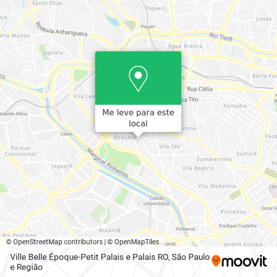 Ville Belle Époque-Petit Palais e Palais RO mapa