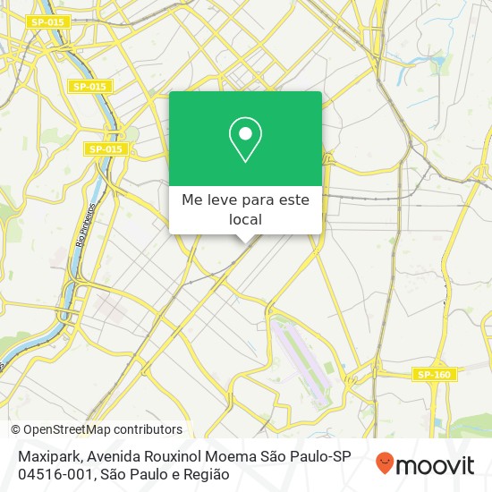 Maxipark, Avenida Rouxinol Moema São Paulo-SP 04516-001 mapa