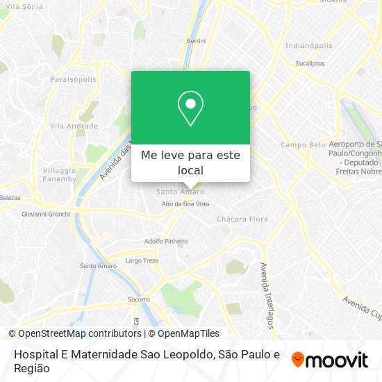 Hospital E Maternidade Sao Leopoldo mapa