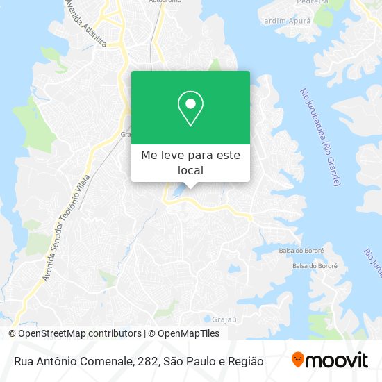 Rua Antônio Comenale, 282 mapa