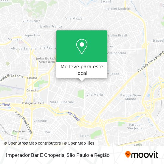 Imperador Bar E Choperia mapa