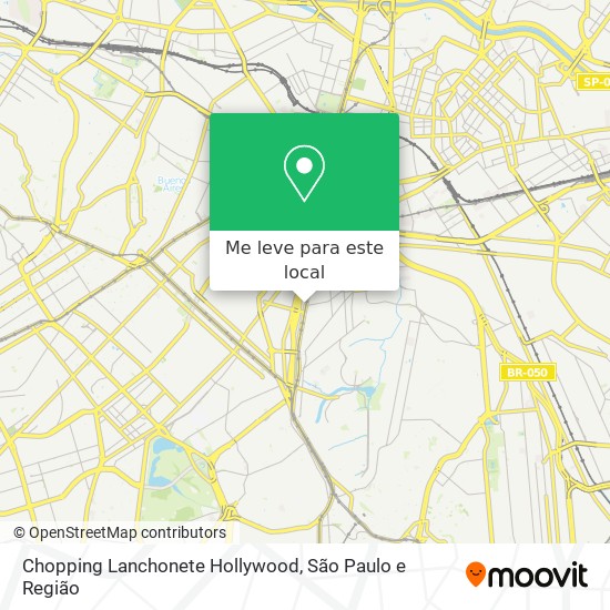 Chopping Lanchonete Hollywood mapa