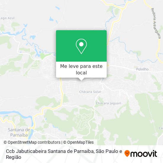 Ccb Jabuticabeira Santana de Parnaiba mapa