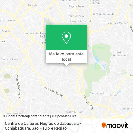 Centro de Culturas Negras do Jabaquara - Ccnjabaquara mapa