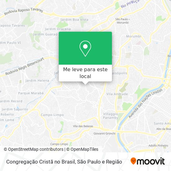 Congregação Cristã no Brasil mapa
