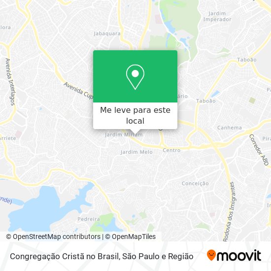 Congregação Cristã no Brasil mapa