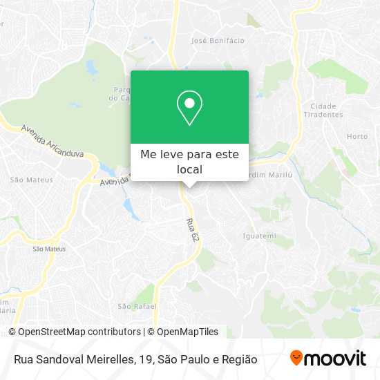 Rua Sandoval Meirelles, 19 mapa
