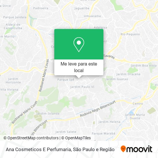 Ana Cosmeticos E Perfumaria mapa