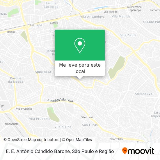 E. E. Antônio Cândido Barone mapa
