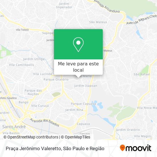 Praça Jerônimo Valeretto mapa
