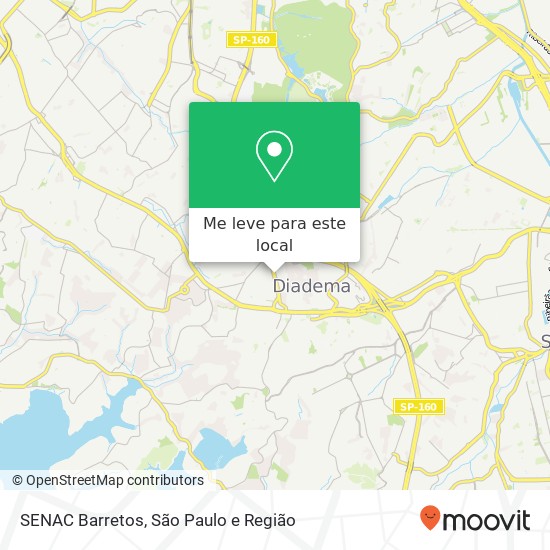 SENAC Barretos, Avenida Conceição Centro Diadema-SP 09920-000 mapa