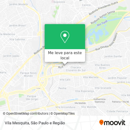 Vila Mesquita mapa