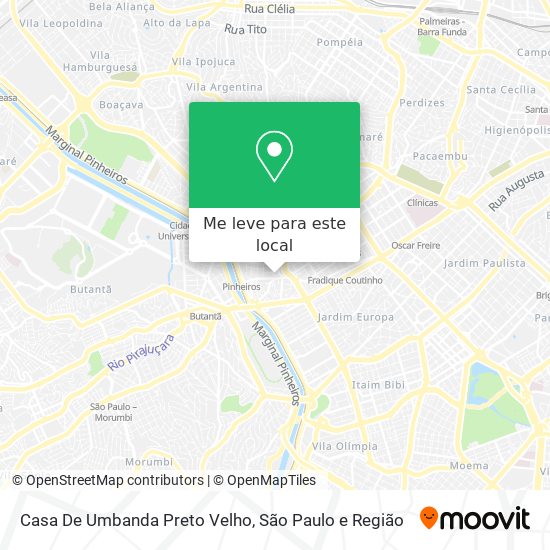 Casa De Umbanda Preto Velho mapa