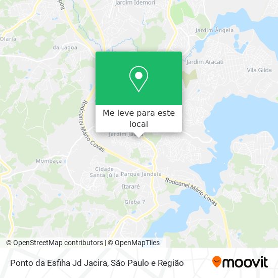 Ponto da Esfiha Jd Jacira mapa