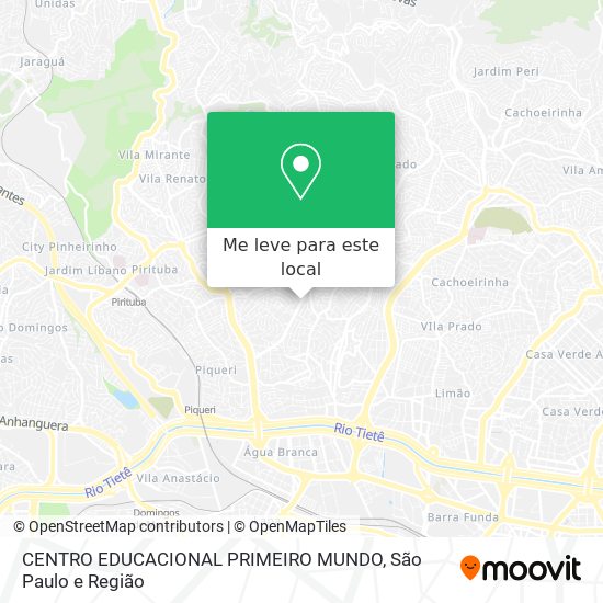 CENTRO EDUCACIONAL PRIMEIRO MUNDO mapa