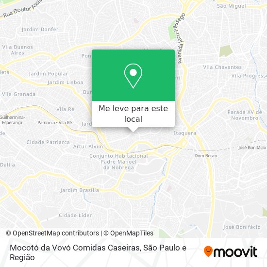 Mocotó da Vovó Comidas Caseiras mapa