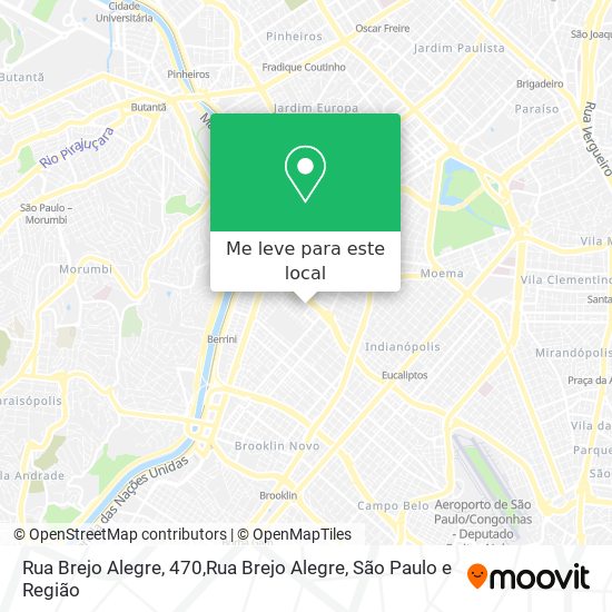 Rua Brejo Alegre, 470,Rua Brejo Alegre mapa